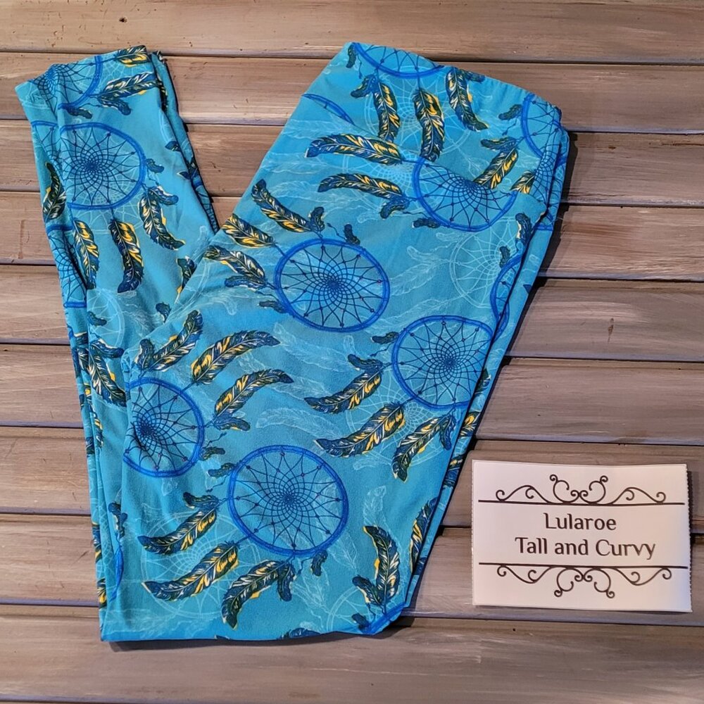 Vintage Style LuLaRoe Dream Catchers TC Leggings Tall and Curvy Unicorn Print